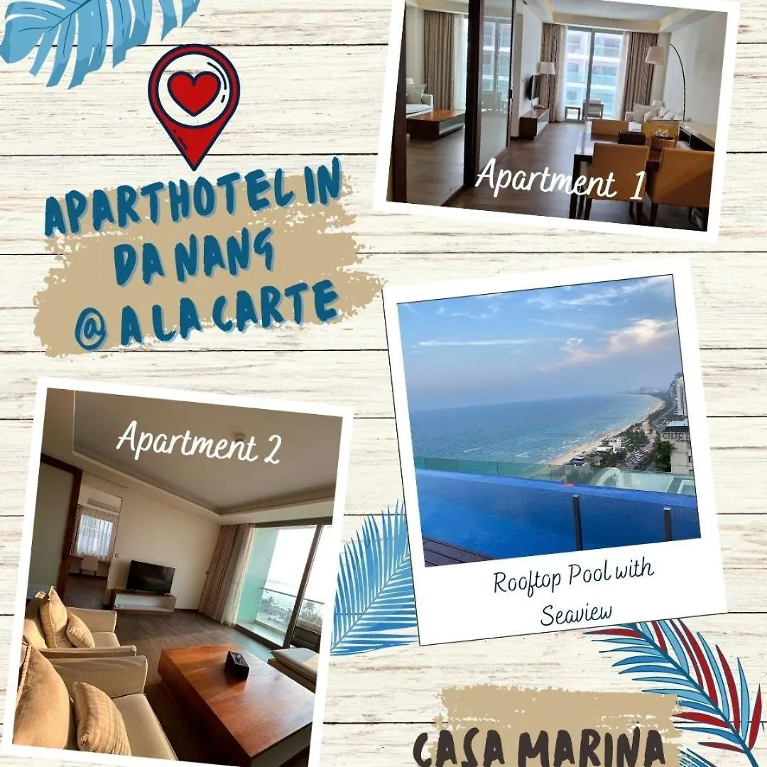 Aparthotel In A La Carte - 2 Bedrooms, 3 Balconies, Seaview, Beachfront, Central, Rooftop Pool Da Nang Vietnam